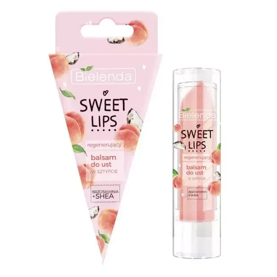 Bielenda Sweet Lips REGENERUJĄCY BALSAM DO UST brzoskwinia + masło shea