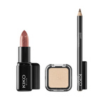 KIKO Milano All You Need Make Up Set zestaw do makijażu zawierający pomadkę cień do powiek i kredkę do oczu 01 Every Day Look