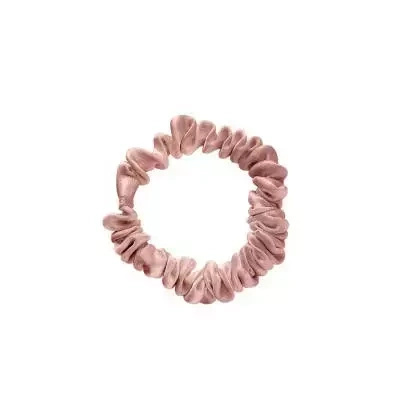 Mexmo Scrunchie Mini Rose Gold - Zestaw dwóch gumek jedwabnych