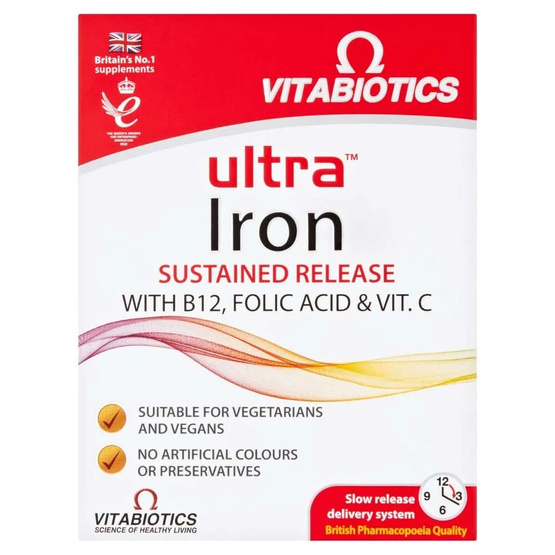 Vitabiotics Ultra Iron suplement diety z żelazem 30 tabletek