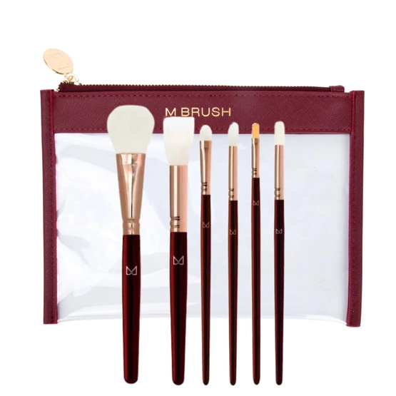 M Brush by Maxineczka Burgundy Satz von 6 Pinseln vol.2 + Sachet