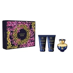 Versace Pour Femme Dylan Blue zestaw woda perfumowana spray 50ml + żel pod prysznic 50ml + balsam do ciała 50ml