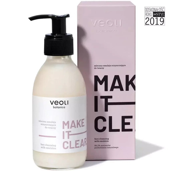 Veoli Botanica Mleczna emulsja oczyszczająca do twarzy Make it clear 200ml