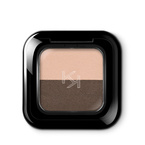 KIKO Milano Bright Duo Eyeshadow podwójny cień do powiek 02 Warm Beige/Dark Brown 2.5g