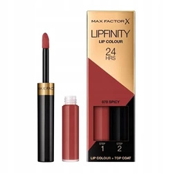 Max Factor Lipfinity Lip Colour dwufazowa pomadka w płynie o długotrwałym efekcie 070 Spicy