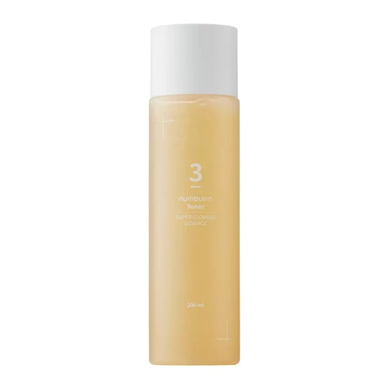 Numbuzin No.3 Super Glowing Essence Toner rozświetlający tonik-esencja do twarzy 200ml