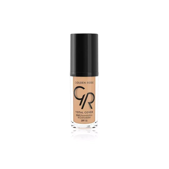 Golden Rose Total Cover 2 in 1 Foundation & Concealer - Kryjący podkład i korektor 2 w 1 - 04