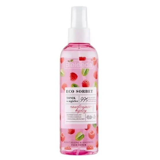  Bielenda ECO SORBET MALINA tonik w mgiełce nawilżająco-kojący 200ml