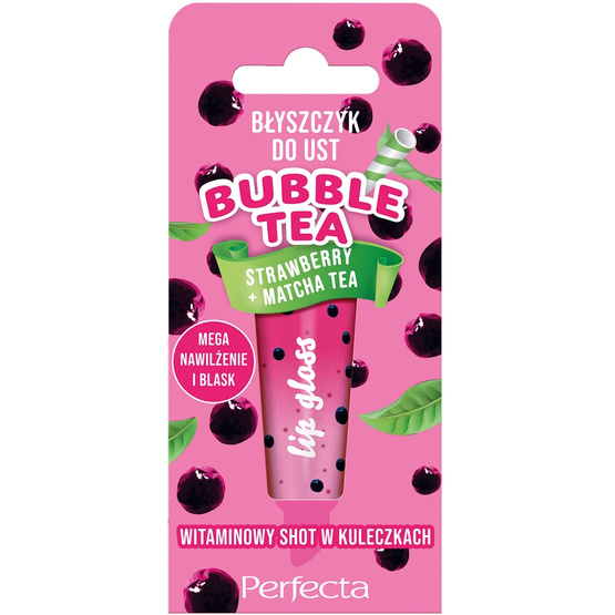 Perfecta Bubble Tea błyszczyk do ust Strawberry + Matcha Tea 10g