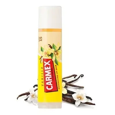 Carmex Vanilla Intensywnie nawilżający balsam do ust SPF15 WANILIA sztyft 4,25g