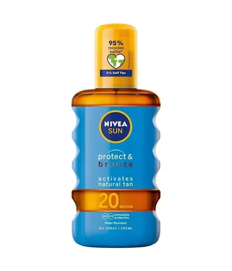 Nivea Sun Protect & Bronze olejek w spray'u aktywujący naturalną opaleniznę SPF20 200ml