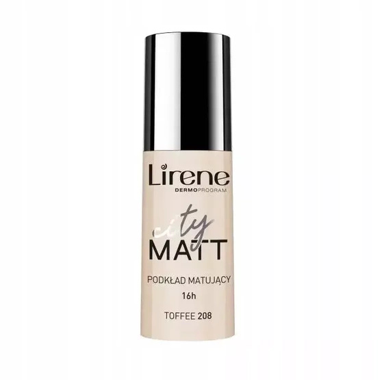 Lirene City Matt podkład matujący do twarzy 208 Toffee 30ml