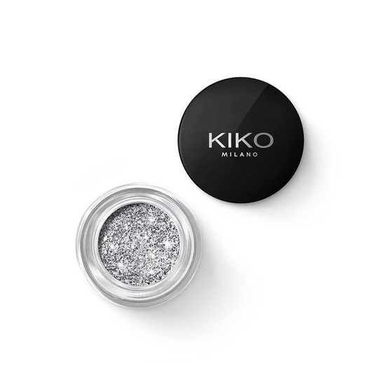 KIKO Milano Stardust Eyeshadow żelowy cień do powiek z biodegradowalnym brokatem 01 Holo Silver 3.5g