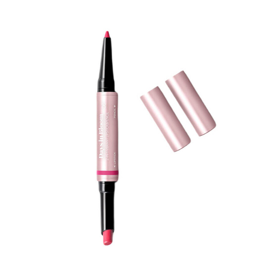 KIKO Milano Days In Bloom 2-In-1 Vibrant Lipstick&Pencil pomadka i konturówka do ust o intensywnym satynowym wykończeniu 06 Pink Life 1g