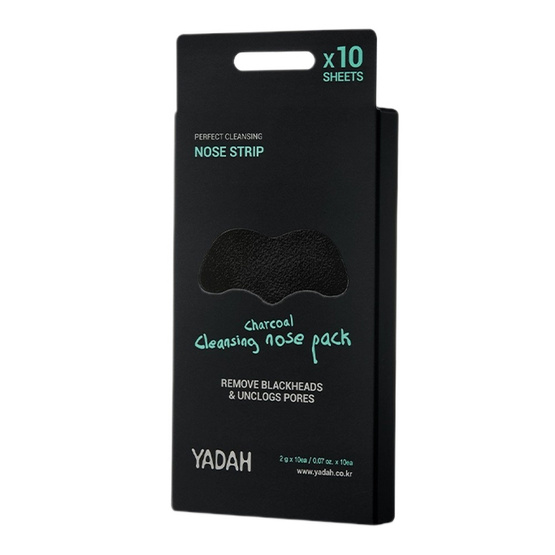 Yadah Charcoal Cleansing Nose Pack plastry oczyszczające na nos z węglem 10szt