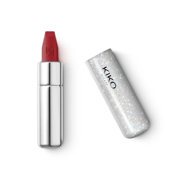 KIKO Milano Happy B-Day Bellezza! Velvet Passion Matte Lipstick komfortowa pomadka o matowym wykończeniu 04 Impressive Red 3.5g