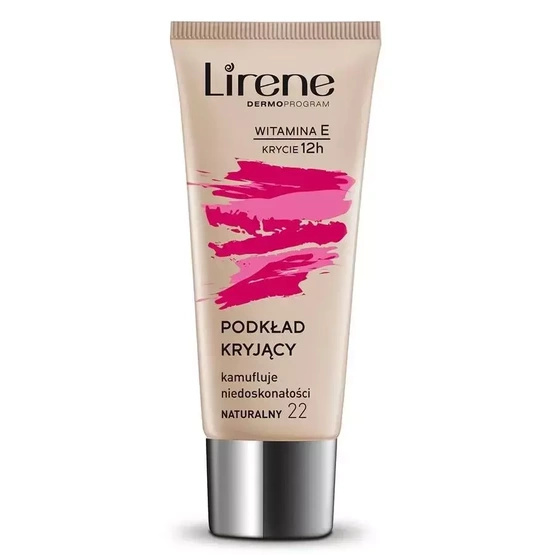 Lirene Podkład kryjący kamuflujący niedoskonałości z witaminą E 22 Naturalny 30ml