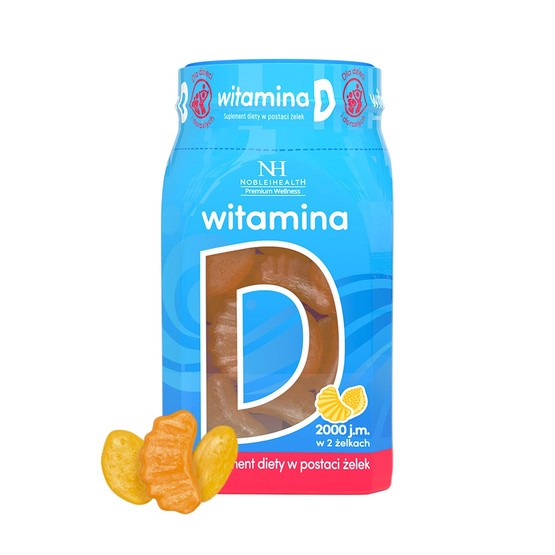 Noble Health Premium Wellness witamina D suplement diety w postaci żelek 180g