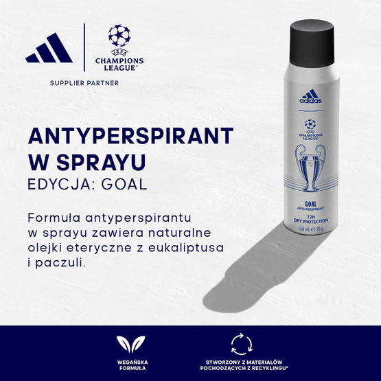 Adidas Uefa Champions League Goal antyperspirant spray 150ml