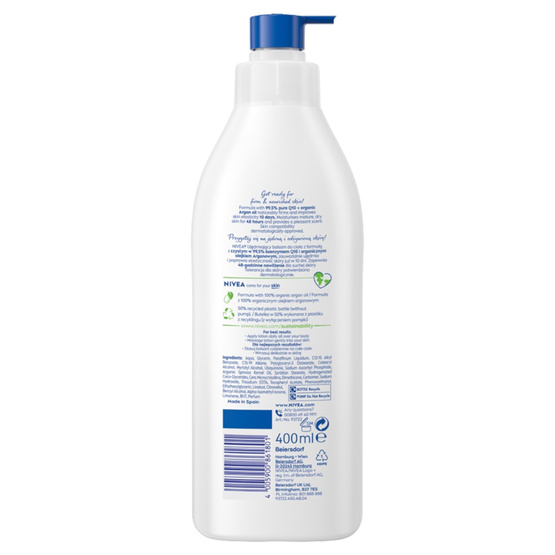 Nivea Q10 Ujędrnienie + Odżywienie balsam do ciała z pompką 400ml