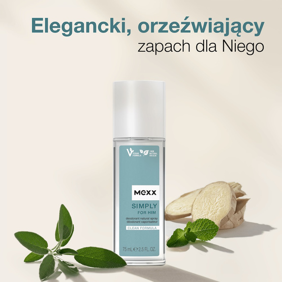 Mexx Simply For Him dezodorant w naturalnym sprayu 75ml