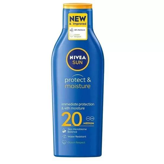 Nivea Sun Protect & Moisture nawilżający balsam do opalania SPF20 200ml