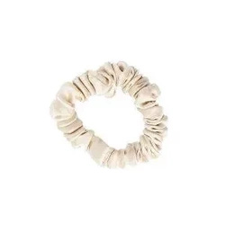 Mexmo Scrunchie Mini Light Beige - Zestaw dwóch gumek jedwabnych