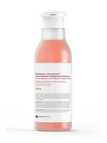 Botanicapharma Ginseng & Rosemary Shampoo szampon przeciw wypadaniu włosów z żeń-szeniem i rozmarynem 250ml