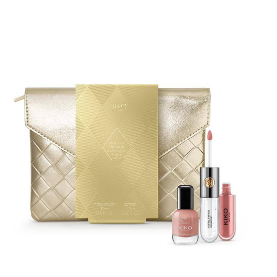 KIKO Milano Holiday Première Forever Together Makeup Gift Set zestaw prezentowy do ust i dłoni 01 Beige Minuet